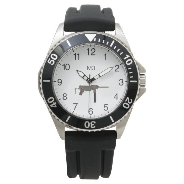 WW2 M3 Submachine Pistool Horloge (Voorkant)