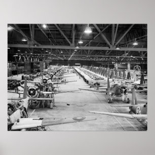 WW2 Massaproductie, 1943 Poster