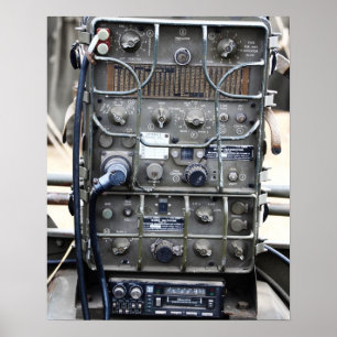 WW2 militaire radio Poster