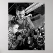 WW2 New Jersey Machine Shop, 1942 Poster (Voorkant)