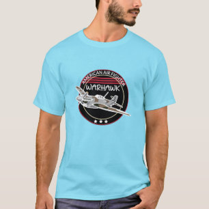 WW2 P-40-vliegtuig Warhawk T-shirt