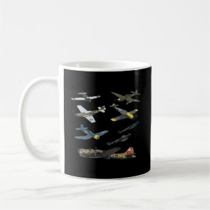 Ww2 Planes Warbird P51 Mustang Spitfire Messersch Koffiemok