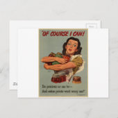 WW2 poster: Natuurlijk kan ik dat! Briefkaart (Voorkant / Achterkant)