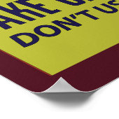 ww2 poster Zorg voor uw gasmasker (Hoek)