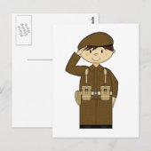 WW2 Privé-Briefkaart voor het Britse leger Briefkaart (Voorkant / Achterkant)