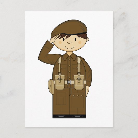WW2 Privé-Briefkaart voor het Britse leger Briefkaart (Voorkant)