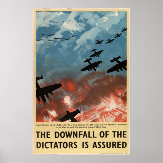 WW2 propaganda-neergang WW2 dictators Poster