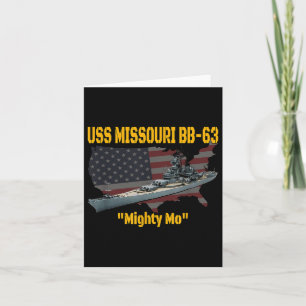 WW2 Ship & Koreaanse Oorlog USS Missouri Battl Kaart