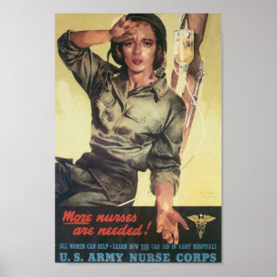  WW2 US Army Nurse Corp. Poster