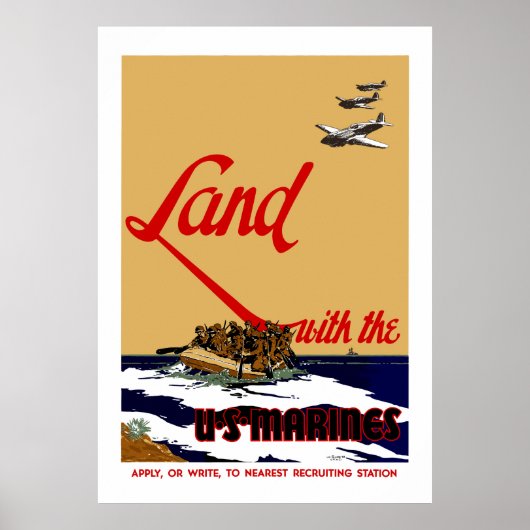 WW2 US Marine Recruiting Poster (Voorkant)