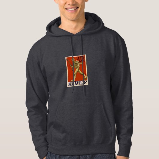 WW2 USMC 3 HOODIE (Voorkant)