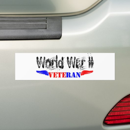 WW2-veteraan Bumpersticker (Op auto)