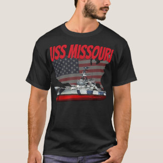 WW2&Veteranenslagschip WW2&Koude Oorlog USS Missou T-shirt