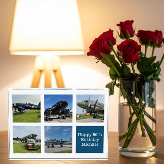 WW2 Vintage Vliegtuig Foto Collage Aviator Maatwer