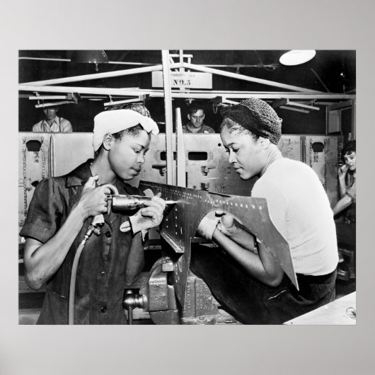 WW2 Vliegtuig Factory, jaren '40 Poster (Voorkant)