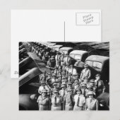 WW2 Vrachtwagendames, jaren '40 Briefkaart (Voorkant / Achterkant)