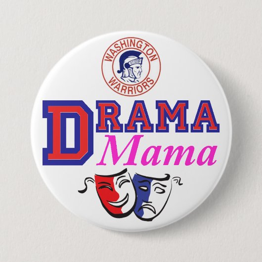 WW Drama Mama Ronde Button 7,6 Cm (Voorkant)