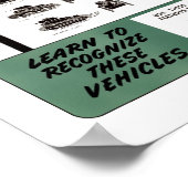  WW II Lichte Tanks Grafiek Poster (Hoek)