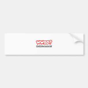 WWBD...Wat zou een barman doen? Bumpersticker