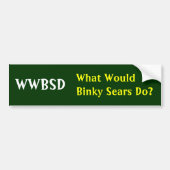 WWBSD, wat zou Binky Sears doen? - Gepersonaliseer Bumpersticker (Voorkant)