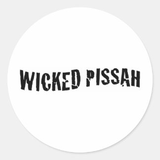 Wwerken Pissah Ronde Sticker