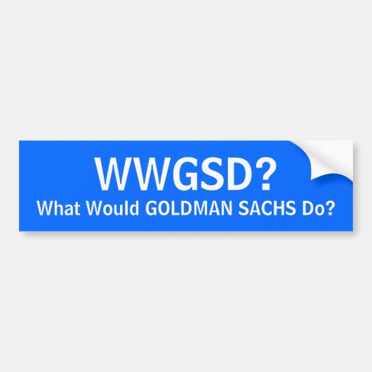 WWGSD? BUMPERSTICKER (Voorkant)