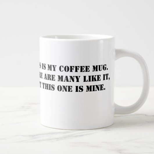 WWH Coffee Oath-Mok Extra Grote Beker (Rechts)