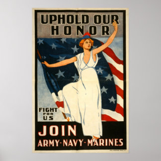 WWI American rekrutering poster