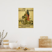 WWI American rekrutering poster (Keuken)
