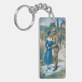  WWI 'Gekleurd Man is geen Slacker' Replica Sleutelhanger (Voorkant Links)