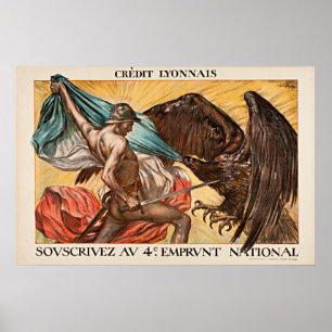 WWI Held vs Adelaar Vintage Poster