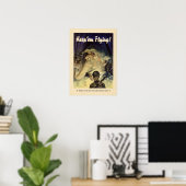 WWI hou 'Em Flying' Poster (Thuiskantoor)