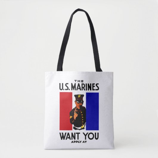  WWI Marine Recruitment Poster Draagtas (Voorkant)