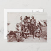 WWI-soldaten in gasmaskers Briefkaart (Voorkant / Achterkant)