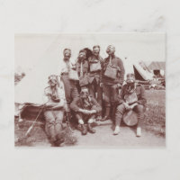 WWI-soldaten in gasmaskers
