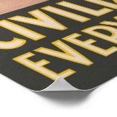  WWI Weg Amerika wakker Poster (Hoek)