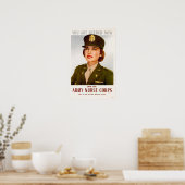 WWII Aantreden tot het legerstofforps Poster (Keuken)