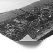 WWII Atomic Bomb Foto van Hiroshima Poster (Hoek)