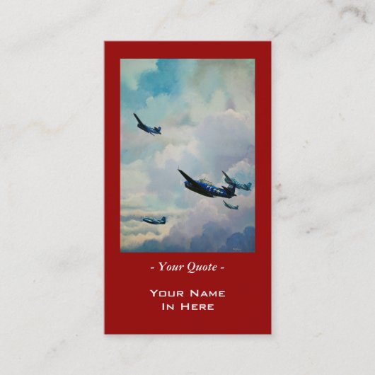 WWII Avenger Visitekaartje (Voorkant)