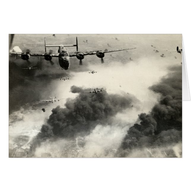 WWII B-24s over olievelden van poëzie (Voorkant Horizontaal)