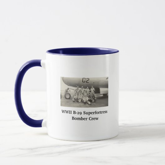WWII B-29 Bomber Crew Mok fotokoffie (Links)