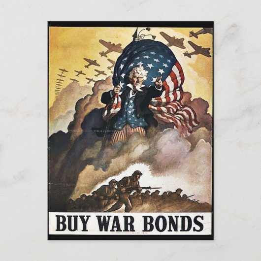 Wwii Bonds21 Briefkaart (Voorkant)