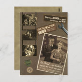 WWII - Briefkaart werkende vrouwen (Voorkant / Achterkant)