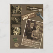 WWII - Briefkaart werkende vrouwen (Voorkant)