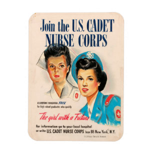 WWII Cadet Nurse Magnet Magneet