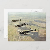 WWII Drie Messerschmitt ME-110 Briefkaart (Voorkant / Achterkant)