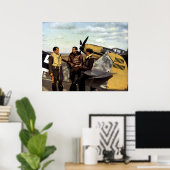 WWII Duits ME-109-piloten Poster (Thuiskantoor)