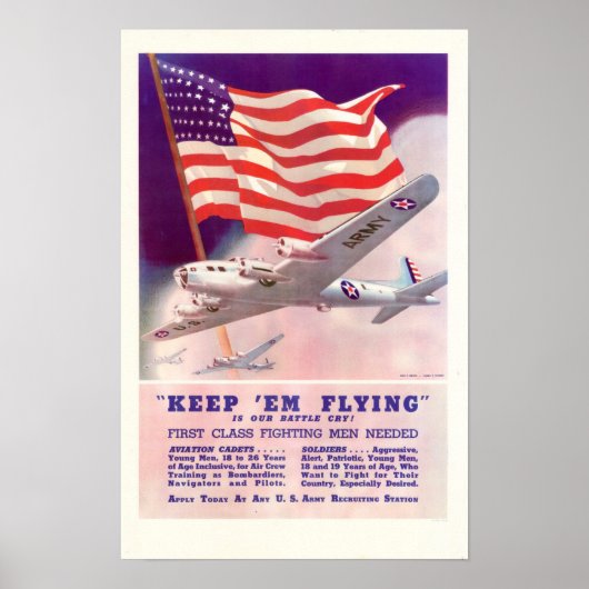 WWII: Em Flying Poster (Voorkant)