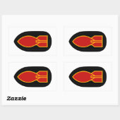 WWII EOD RECHTHOEKIGE STICKER (Vel)