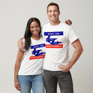WWII geeft ze beide vaten T-shirt